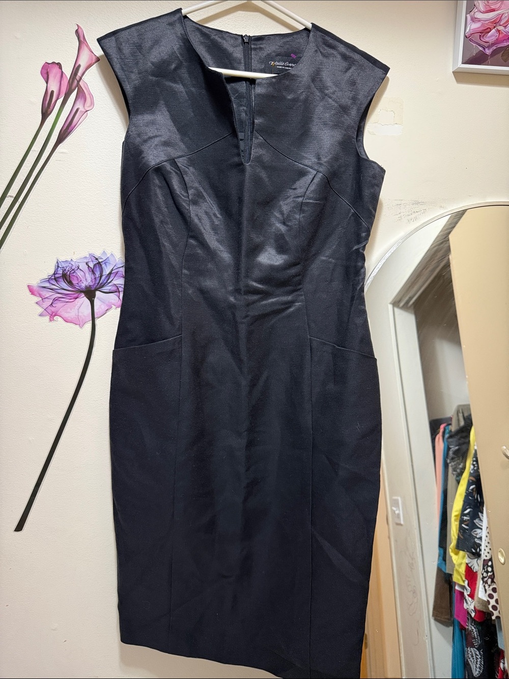 Sleeveless Black Sheath Dress by White House Black Market
